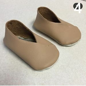 Tan baby kimono shoes